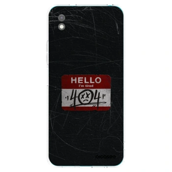 Picasee crna silikonska maskica za Xiaomi Redmi 9A - HELLO 404