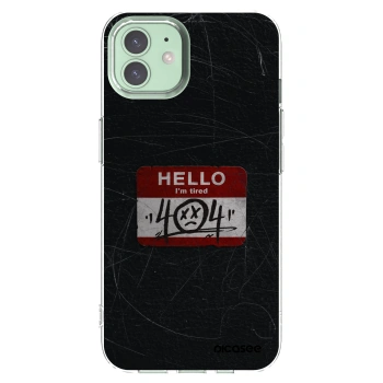 Picasee silikonska prozirna maskica za Apple iPhone 12 - HELLO 404