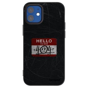 Picasee crna silikonska maskica za Apple iPhone 12 mini - HELLO 404