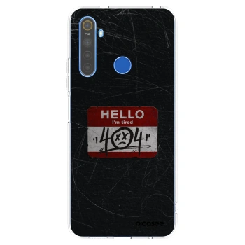 Picasee silikonska prozirna maskica za Realme 5 - HELLO 404