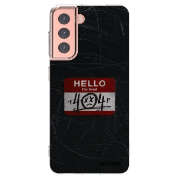 Picasee silikonska prozirna maskica za Samsung Galaxy S21 5G G991B - HELLO 404