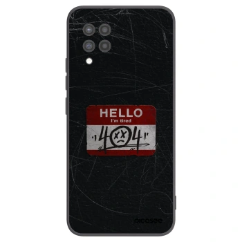 Picasee crna silikonska maskica za Samsung Galaxy A42 A426B - HELLO 404