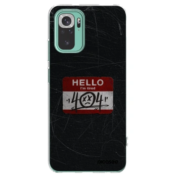 Picasee silikonska prozirna maskica za Xiaomi Redmi Note 10 Pro - HELLO 404