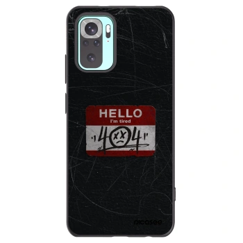 Picasee crna silikonska maskica za Xiaomi Redmi Note 10 Pro - HELLO 404