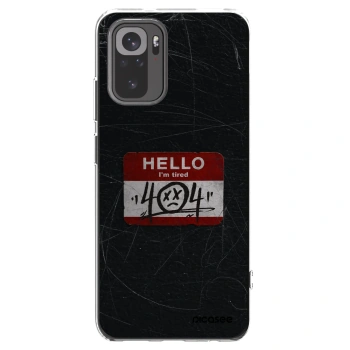 Picasee silikonska prozirna maskica za Xiaomi Redmi Note 10S - HELLO 404
