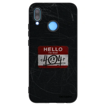 Picasee crna silikonska maskica za Huawei P20 Lite - HELLO 404