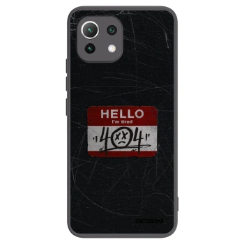 Picasee crna silikonska maskica za Xiaomi Mi 11 Lite - HELLO 404