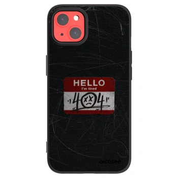 Picasee crna silikonska maskica za Apple iPhone 13 - HELLO 404