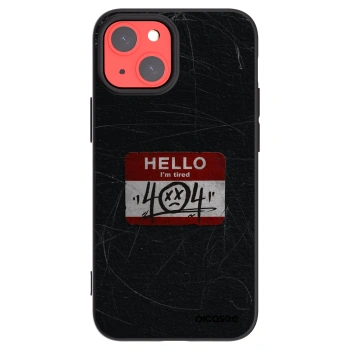 Picasee crna silikonska maskica za Apple iPhone 13 mini - HELLO 404