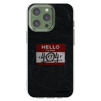 Picasee silikonska prozirna maskica za Apple iPhone 13 Pro - HELLO 404