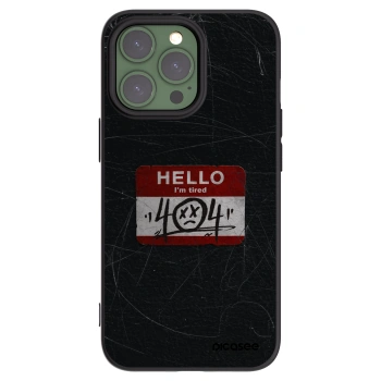 Picasee crna silikonska maskica za Apple iPhone 13 Pro - HELLO 404