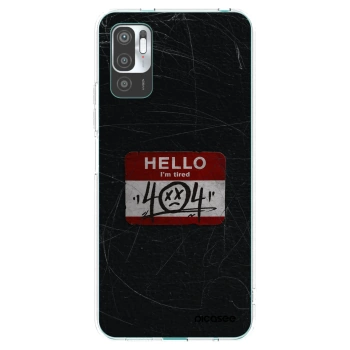 Picasee silikonska prozirna maskica za Xiaomi Redmi Note 10 5G - HELLO 404