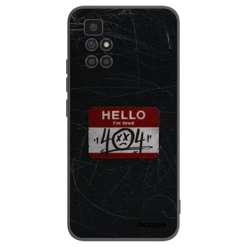 Picasee crna silikonska maskica za Xiaomi Redmi 10 - HELLO 404