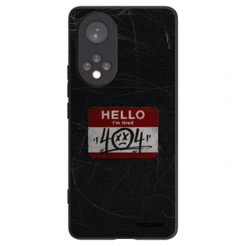 Picasee crna silikonska maskica za Honor 50 5G - HELLO 404
