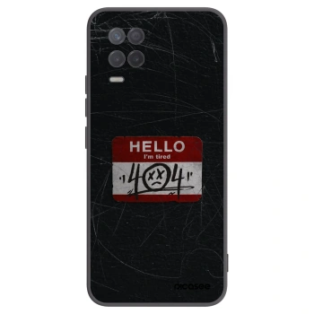 Picasee crna silikonska maskica za Realme 8 5G - HELLO 404