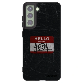 Picasee crna silikonska maskica za Samsung Galaxy S21 FE 5G - HELLO 404