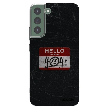 Picasee silikonska prozirna maskica za Samsung Galaxy S22+ 5G - HELLO 404