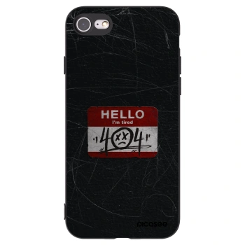 Picasee crna silikonska maskica za Apple iPhone SE 2022 - HELLO 404