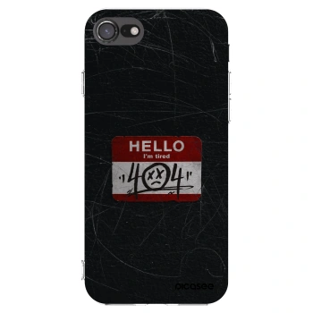 Picasee silikonska prozirna maskica za Apple iPhone SE 2022 - HELLO 404