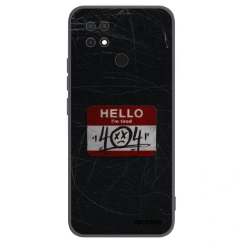 Picasee crna silikonska maskica za Xiaomi Redmi 10C - HELLO 404