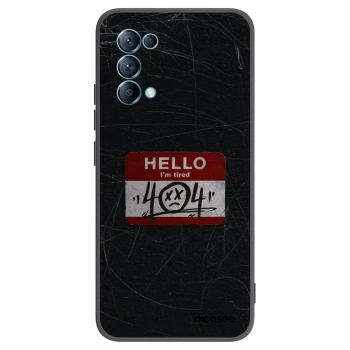 Picasee crna silikonska maskica za OPPO Reno 5 5G - HELLO 404
