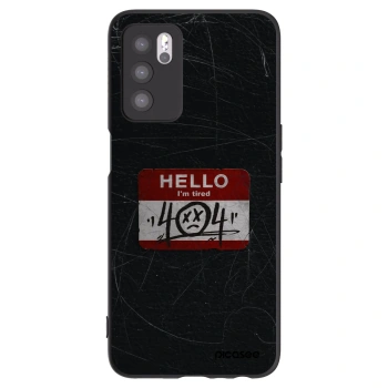 Picasee crna silikonska maskica za OPPO A16s - HELLO 404