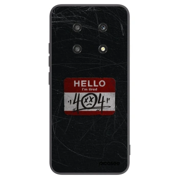 Picasee crna silikonska maskica za Honor Magic4 Lite 5G - HELLO 404