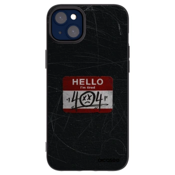 Picasee crna silikonska maskica za Apple iPhone 14 Plus - HELLO 404
