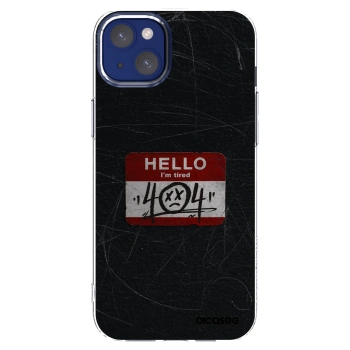 Picasee silikonska prozirna maskica za Apple iPhone 14 Plus - HELLO 404