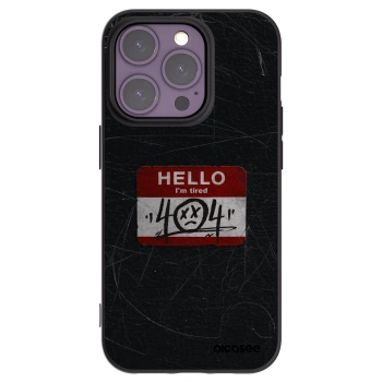 Picasee crna silikonska maskica za Apple iPhone 14 Pro - HELLO 404