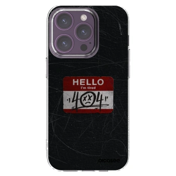 Picasee silikonska prozirna maskica za Apple iPhone 14 Pro - HELLO 404