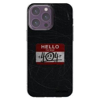 Picasee silikonska prozirna maskica za Apple iPhone 14 Pro Max - HELLO 404
