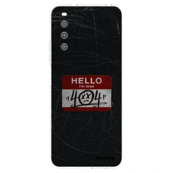 Picasee silikonska prozirna maskica za Sony Xperia 10 IV 5G - HELLO 404