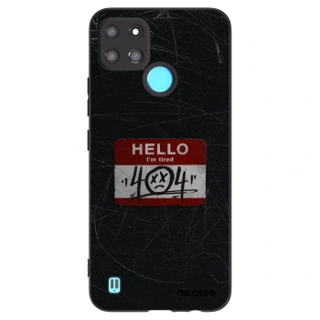 Picasee crna silikonska maskica za Realme C21Y - HELLO 404
