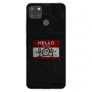 Picasee silikonska prozirna maskica za Realme C21Y - HELLO 404