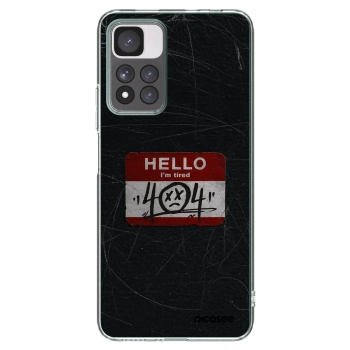Picasee silikonska prozirna maskica za Xiaomi Redmi Note 11 Pro+ 5G - HELLO 404