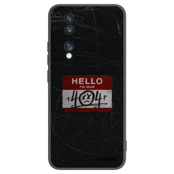 Picasee crna silikonska maskica za Honor 70 - HELLO 404