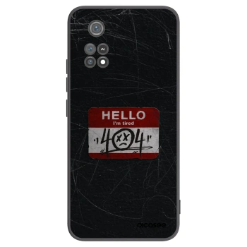 Picasee crna silikonska maskica za Xiaomi Poco M4 Pro - HELLO 404