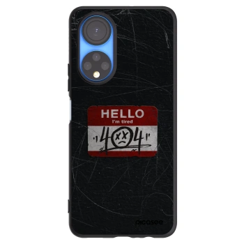 Picasee crna silikonska maskica za Honor X7 - HELLO 404