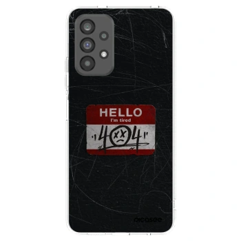 Picasee silikonska prozirna maskica za Samsung Galaxy A73 5G - HELLO 404