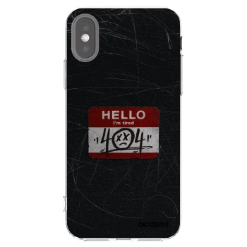 Picasee silikonska prozirna maskica za Apple iPhone X/XS - HELLO 404