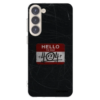 Picasee silikonska prozirna maskica za Samsung Galaxy S23+ 5G - HELLO 404