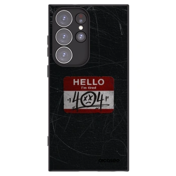 Picasee crna silikonska maskica za Samsung Galaxy S23 Ultra 5G - HELLO 404