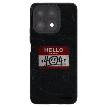 Picasee crna silikonska maskica za Honor X8a - HELLO 404