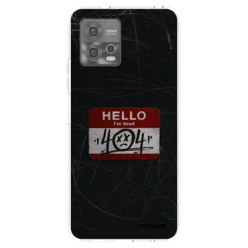 Picasee silikonska prozirna maskica za Motorola Moto G72 - HELLO 404