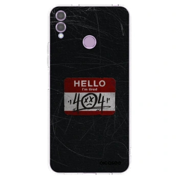 Picasee silikonska prozirna maskica za Honor 8X - HELLO 404