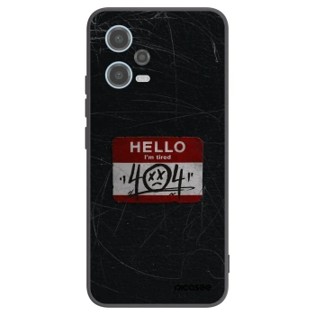 Picasee crna silikonska maskica za Xiaomi Redmi Note 12 5G - HELLO 404