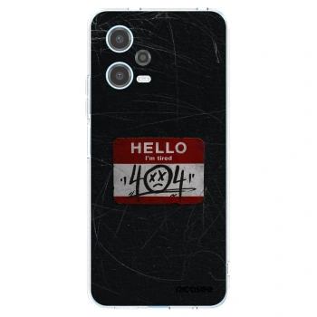 Picasee silikonska prozirna maskica za Xiaomi Redmi Note 12 5G - HELLO 404