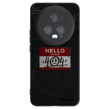 Picasee crna silikonska maskica za Honor Magic5 Pro - HELLO 404