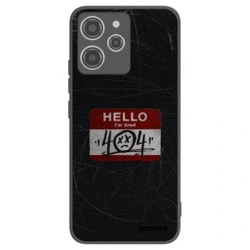 Picasee crna silikonska maskica za Xiaomi Redmi 12 4G - HELLO 404